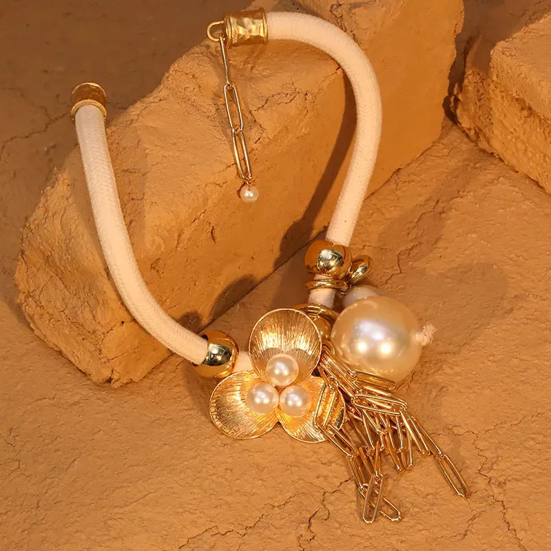 Pearls&Flower Necklace