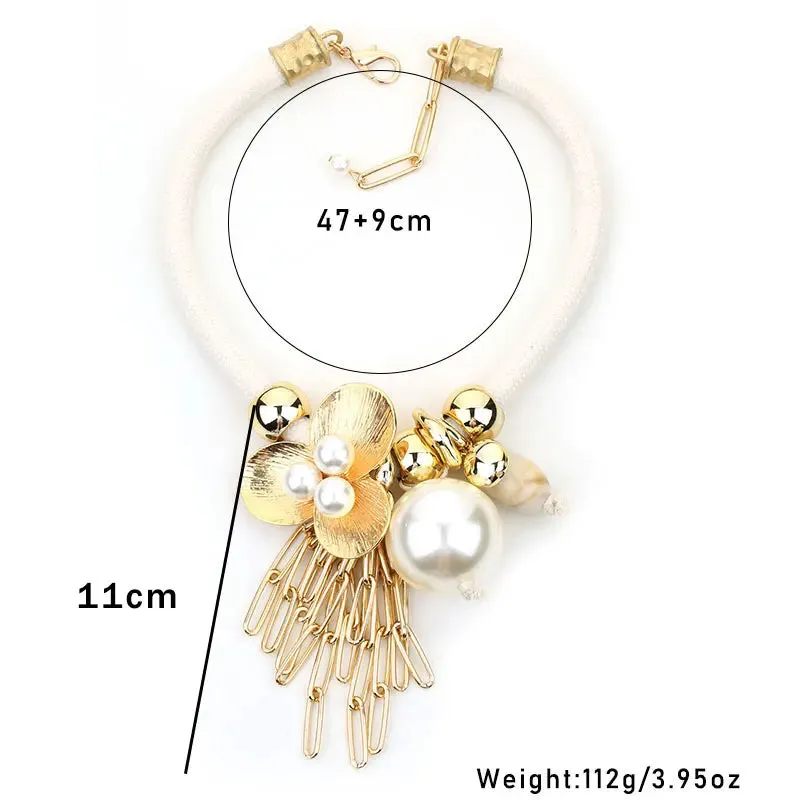 Pearls&Flower Necklace
