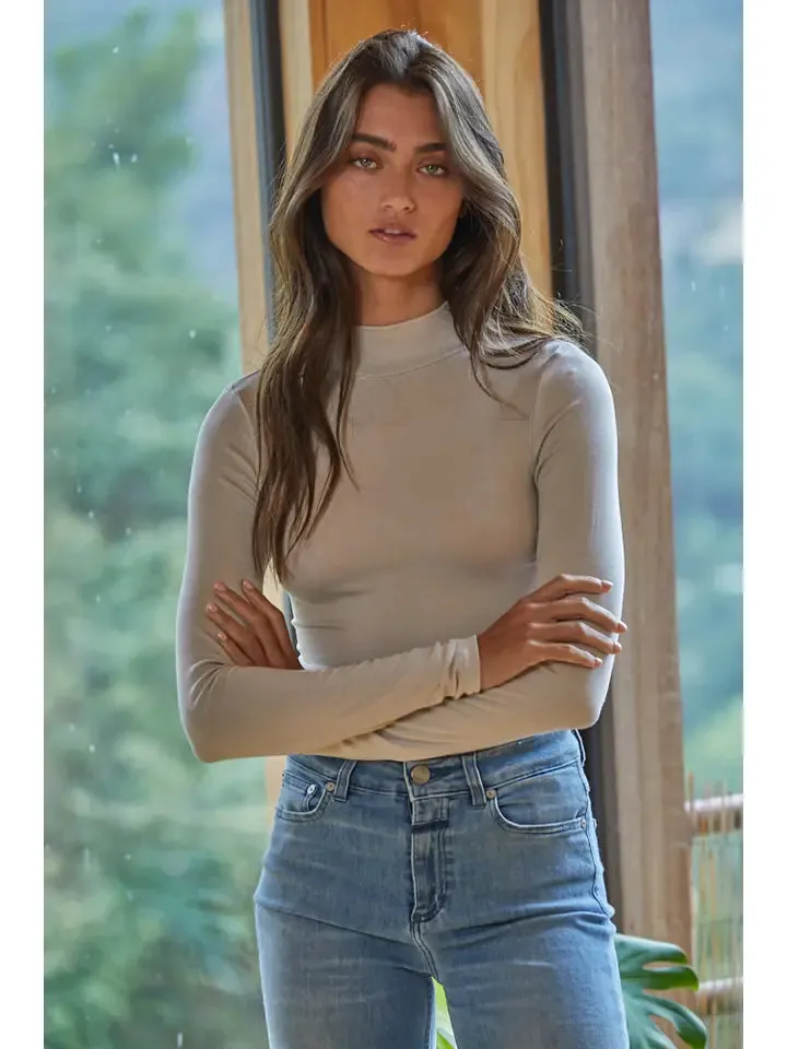 Perfect Layering Turtleneck Long Sleeve Top