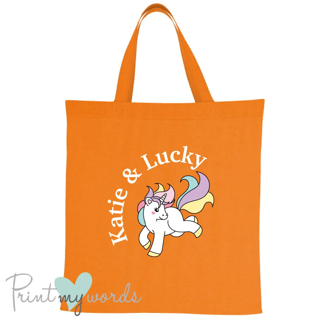 Personalised Unicorn Equestrian Tote Bag