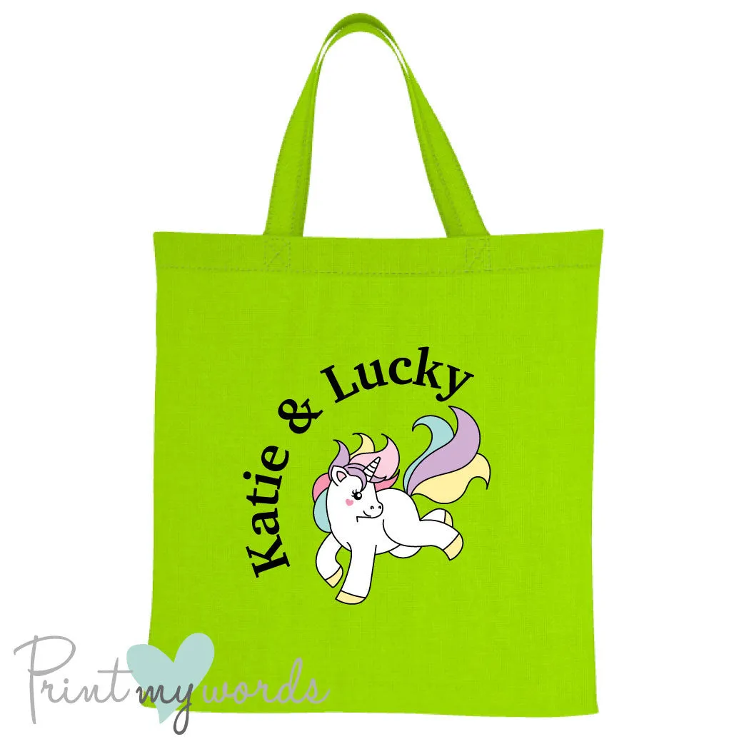 Personalised Unicorn Equestrian Tote Bag