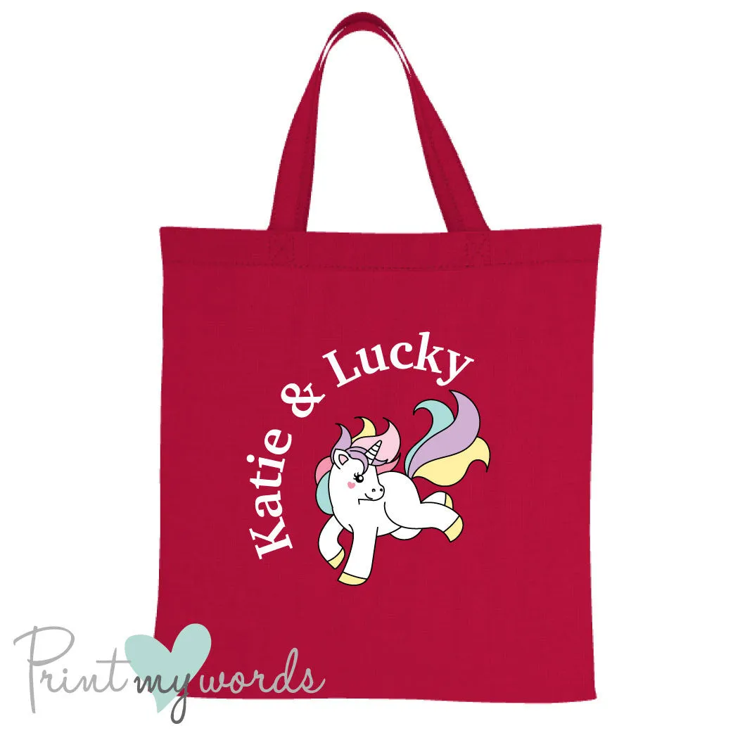 Personalised Unicorn Equestrian Tote Bag