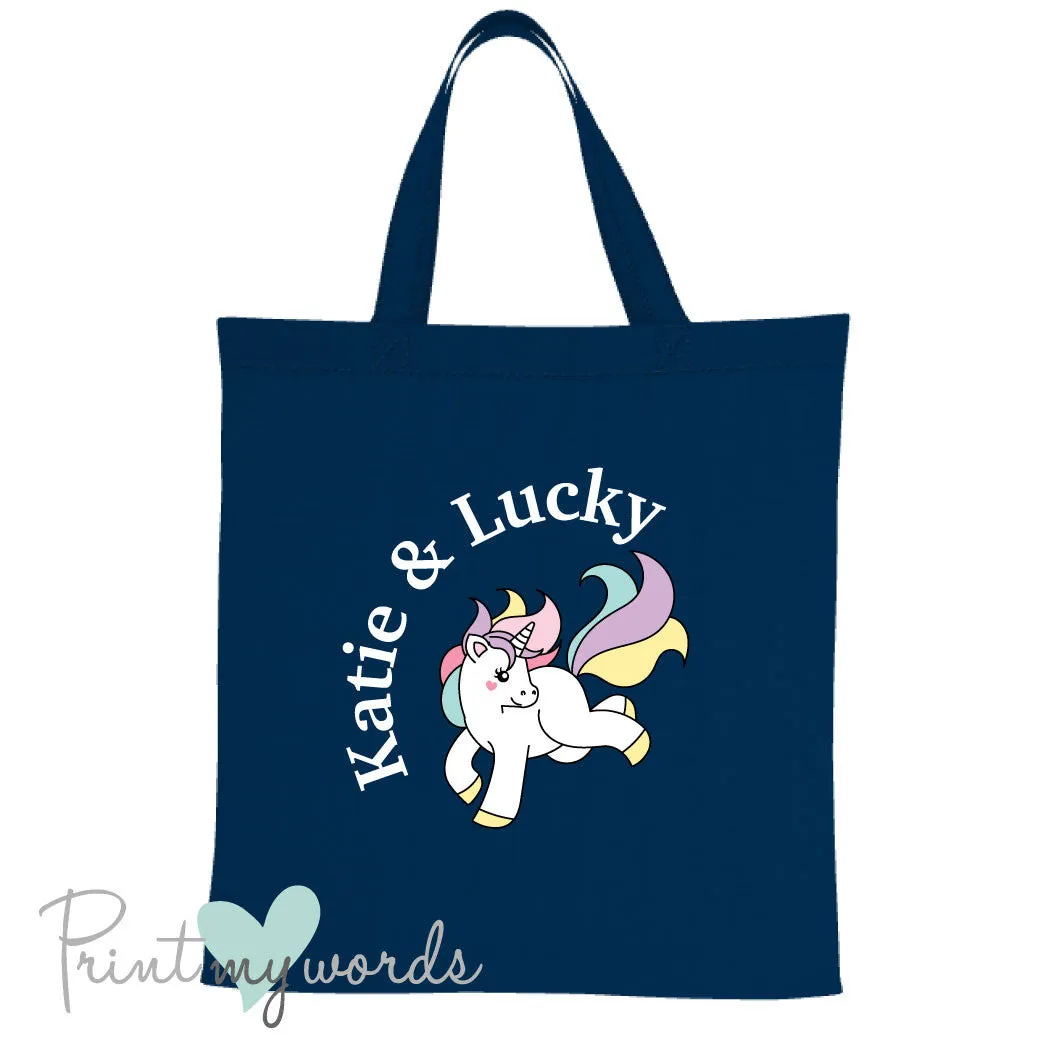 Personalised Unicorn Equestrian Tote Bag