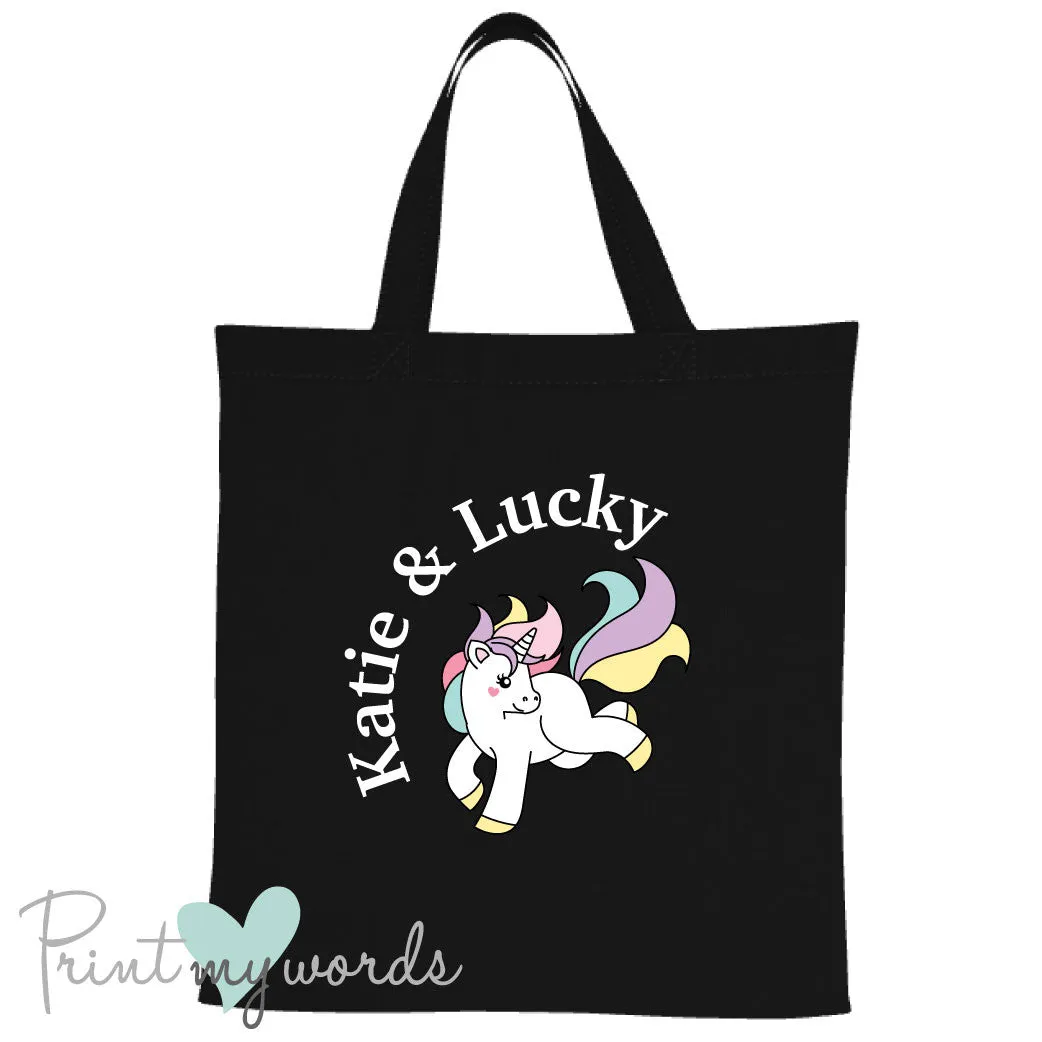 Personalised Unicorn Equestrian Tote Bag
