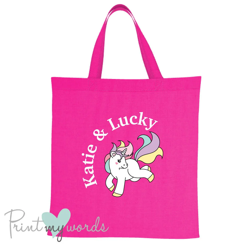 Personalised Unicorn Equestrian Tote Bag