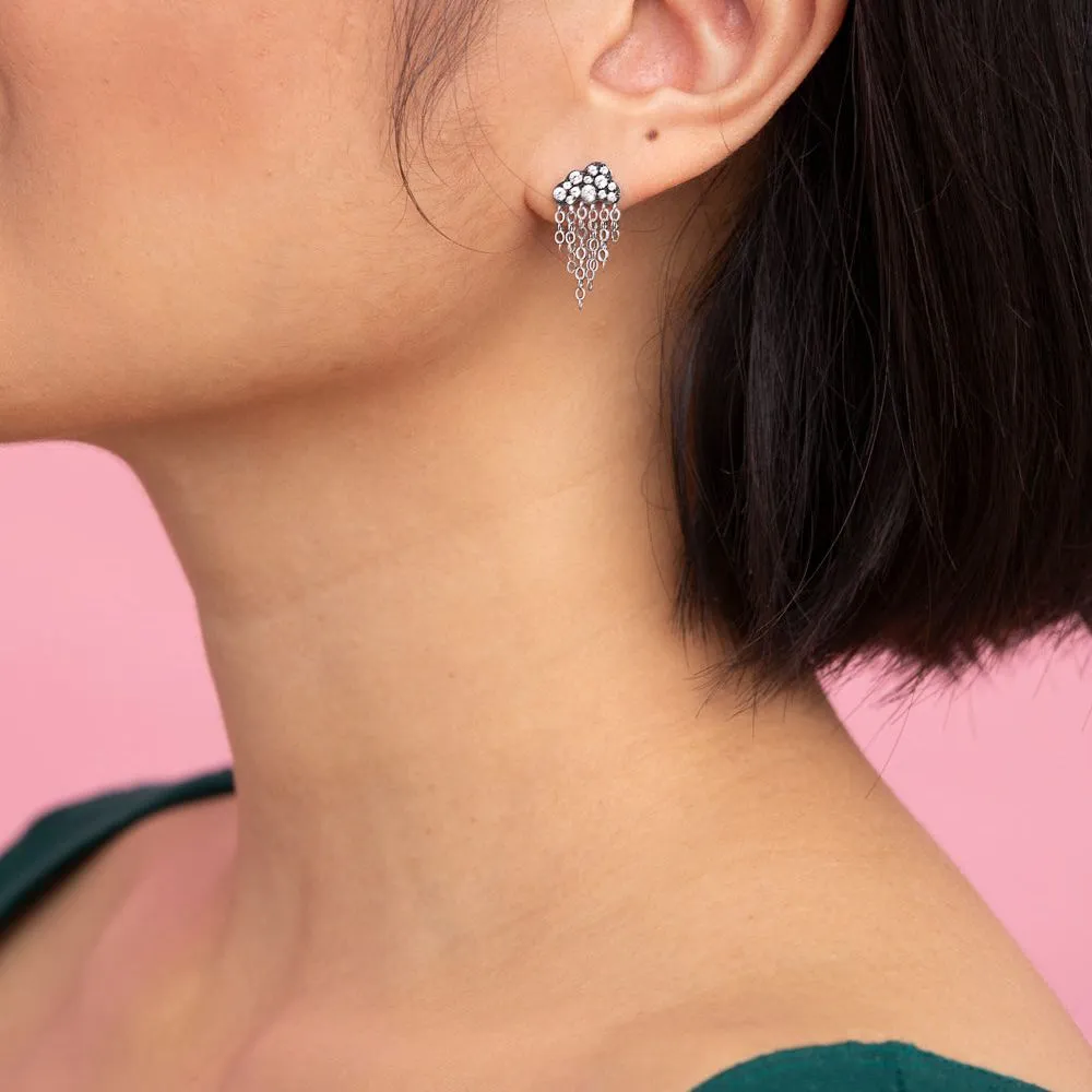 Petite Rain Cloud Stud Earrings
