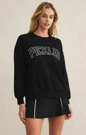 PICKLED SWEATSHIRT-BLACK