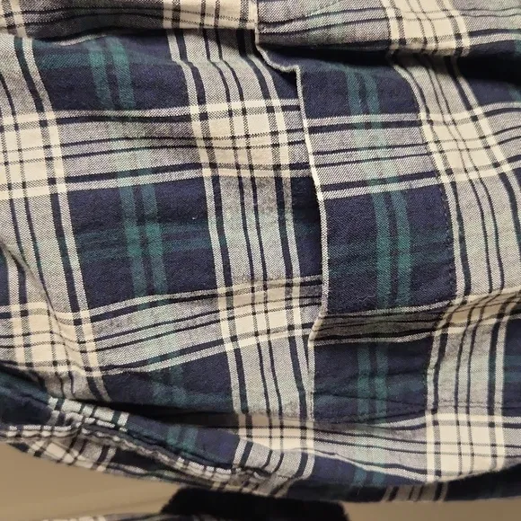 Plaid heavy terrycloth lined unisex quality made warm winter bathrobe
