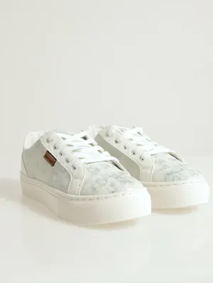 Print Platform Sneaker - White/Grey