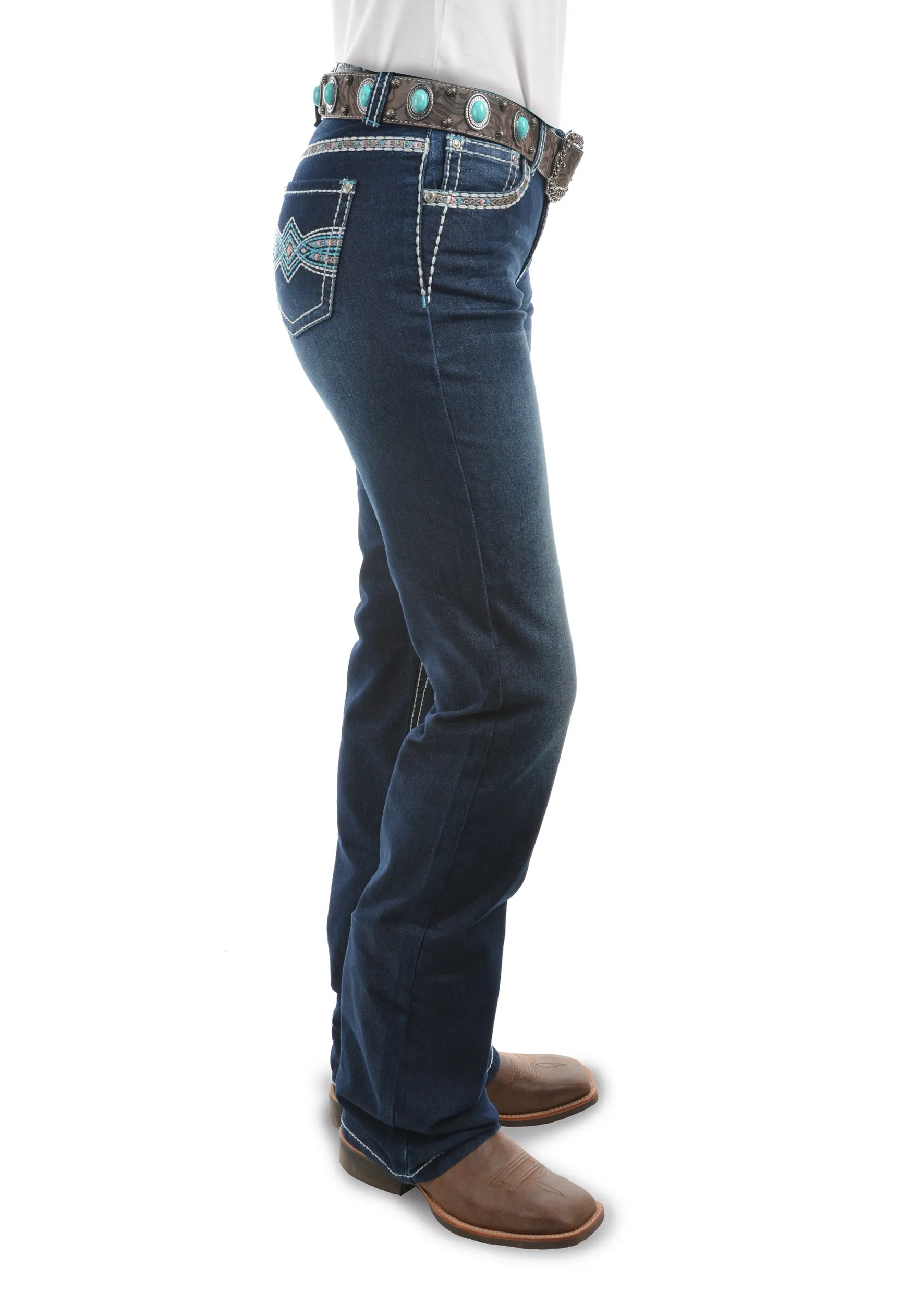 Pure Western Womens Indiana Relaxed Rider Jean