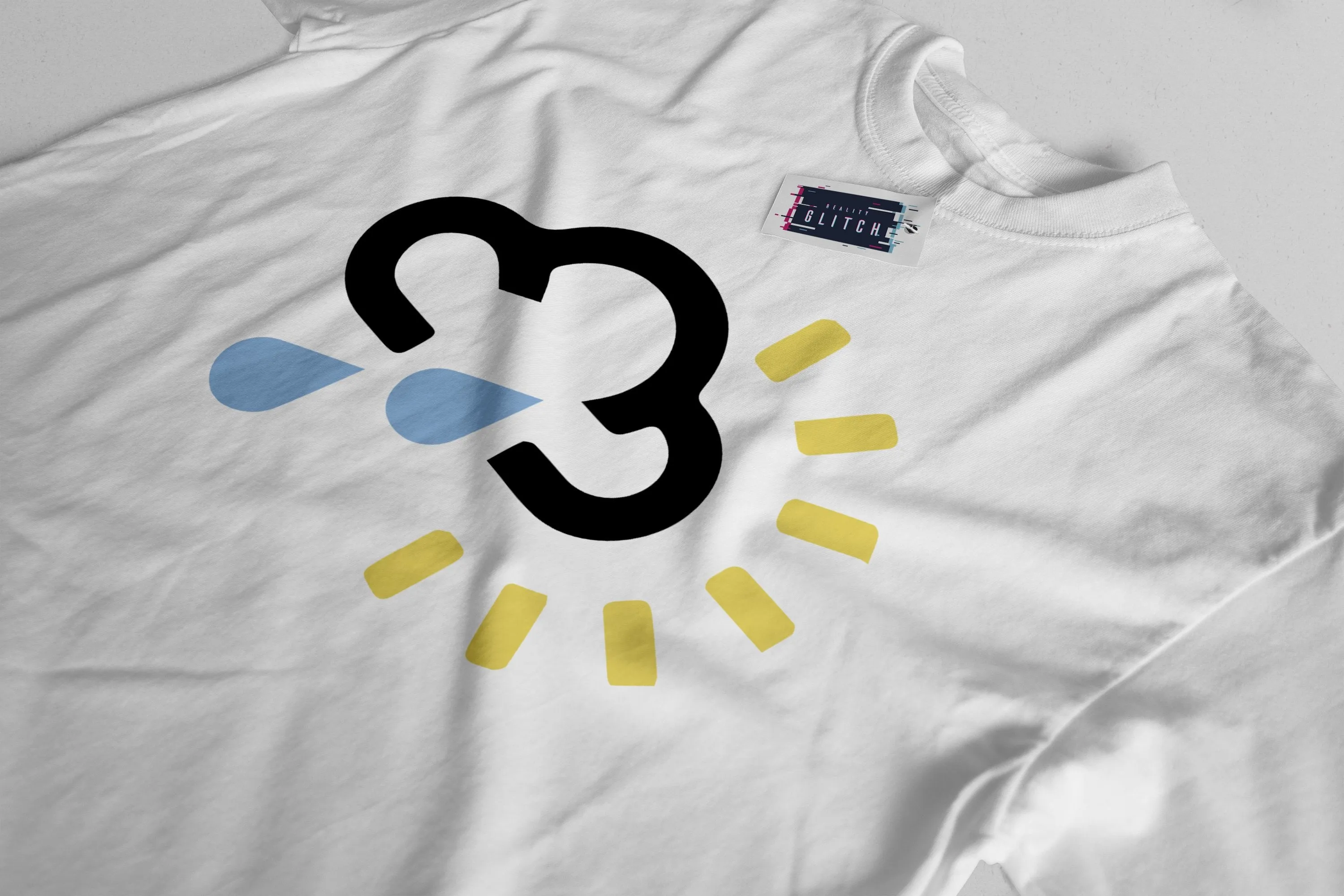 Reality Glitch UK Weather Forecast Symbol Mens T-Shirt