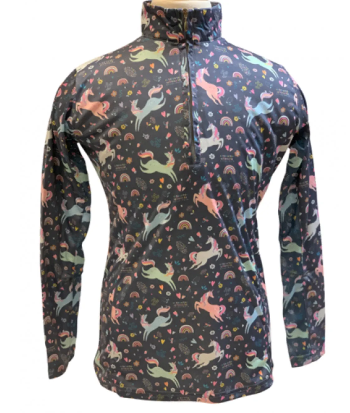 RHC Youth Unicorn Horse Sun Shirt with Air Flow Mesh