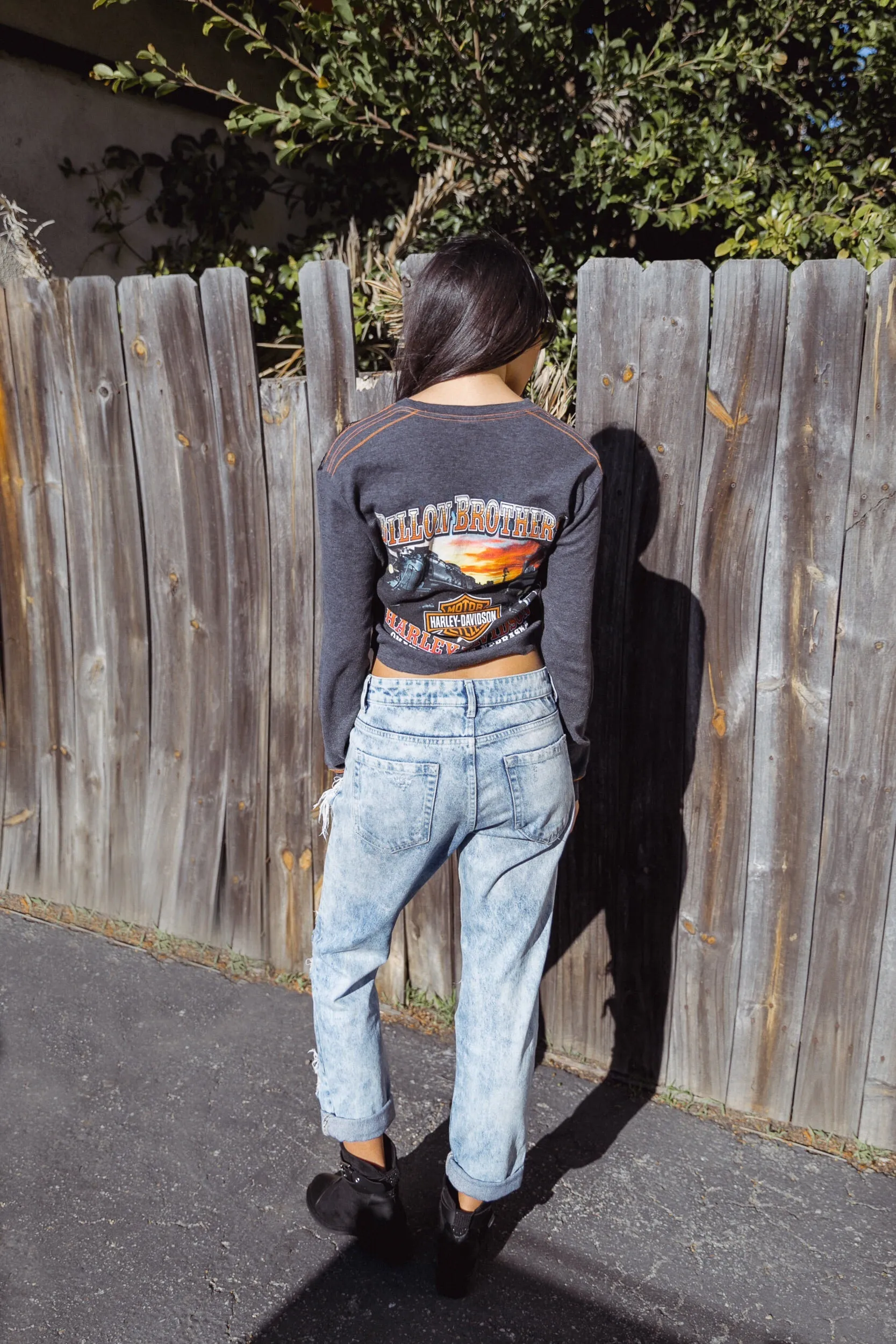 Ride Like The Wind Harley Long Sleeve Top