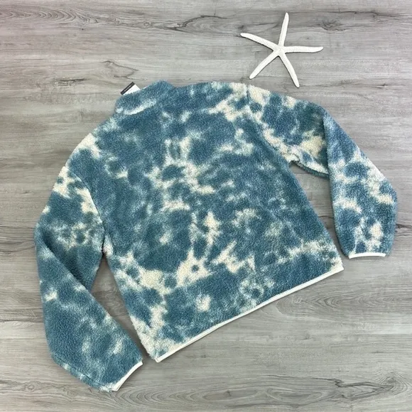 🔆RIP CURL🔆 DRIFTER TIE DYE POLAR FLEECE JACKET SWEATER
