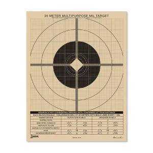Rite in the Rain All-Weather 25M True MIL Grid Multipurpose Target 100 Sheet