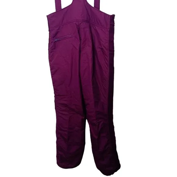 Roffe Snow Ski Pants Overalls Sz L Purple Snowbard Winter Snowmobile Ice Fishing