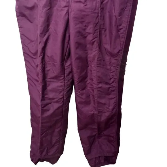 Roffe Snow Ski Pants Overalls Sz L Purple Snowbard Winter Snowmobile Ice Fishing