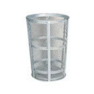 Rubbermaid Commercial Street Basket Trash Can, 45 Gallon, Stainless Steel, FGSBR52
