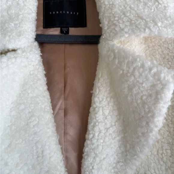 Sanctuary Fuzzy Teddy Coat - Large