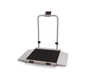 Scale Wheelchair Digital Metal Base Scale w/Ramp 2 Sides 1000LB by Rice Lake