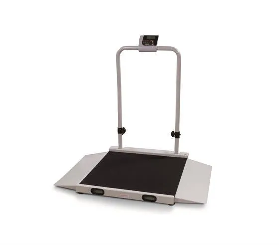 Scale Wheelchair Digital Metal Base Scale w/Ramp 2 Sides 1000LB by Rice Lake