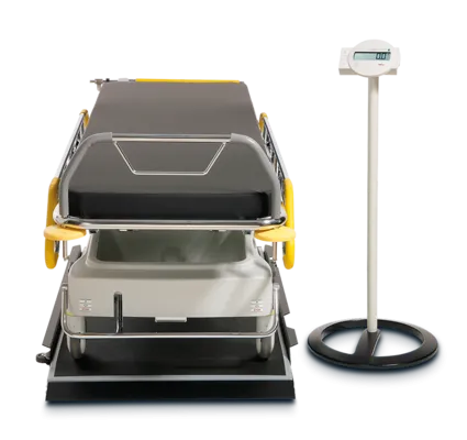 seca 657 - Class III high capacity digital platform scale for trolleys / stretchers with BMI, wireless connectivity