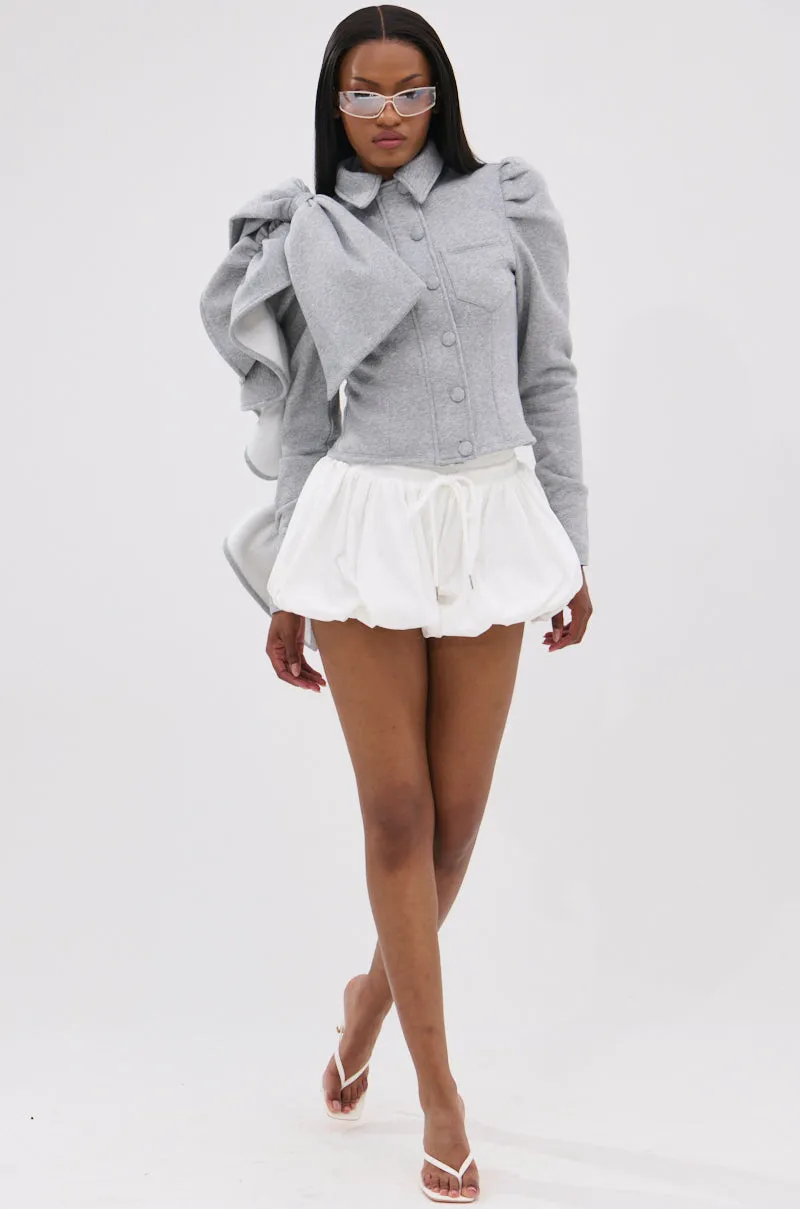 SEIZE THE DAY FRENCH TERRY BLOUSE TOP