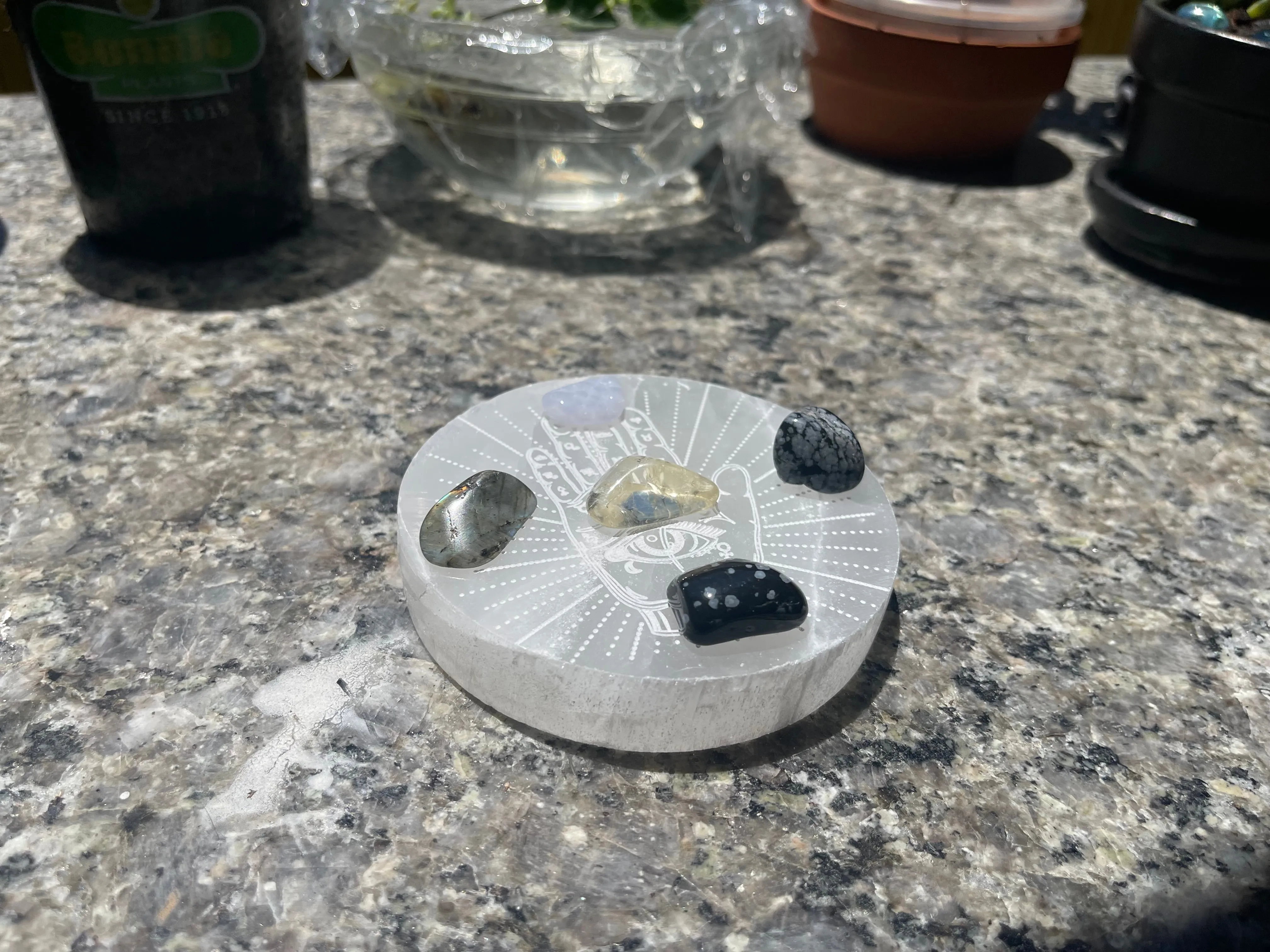 Selenite Thick Etched Display / Charging Plates / Bases FB1553