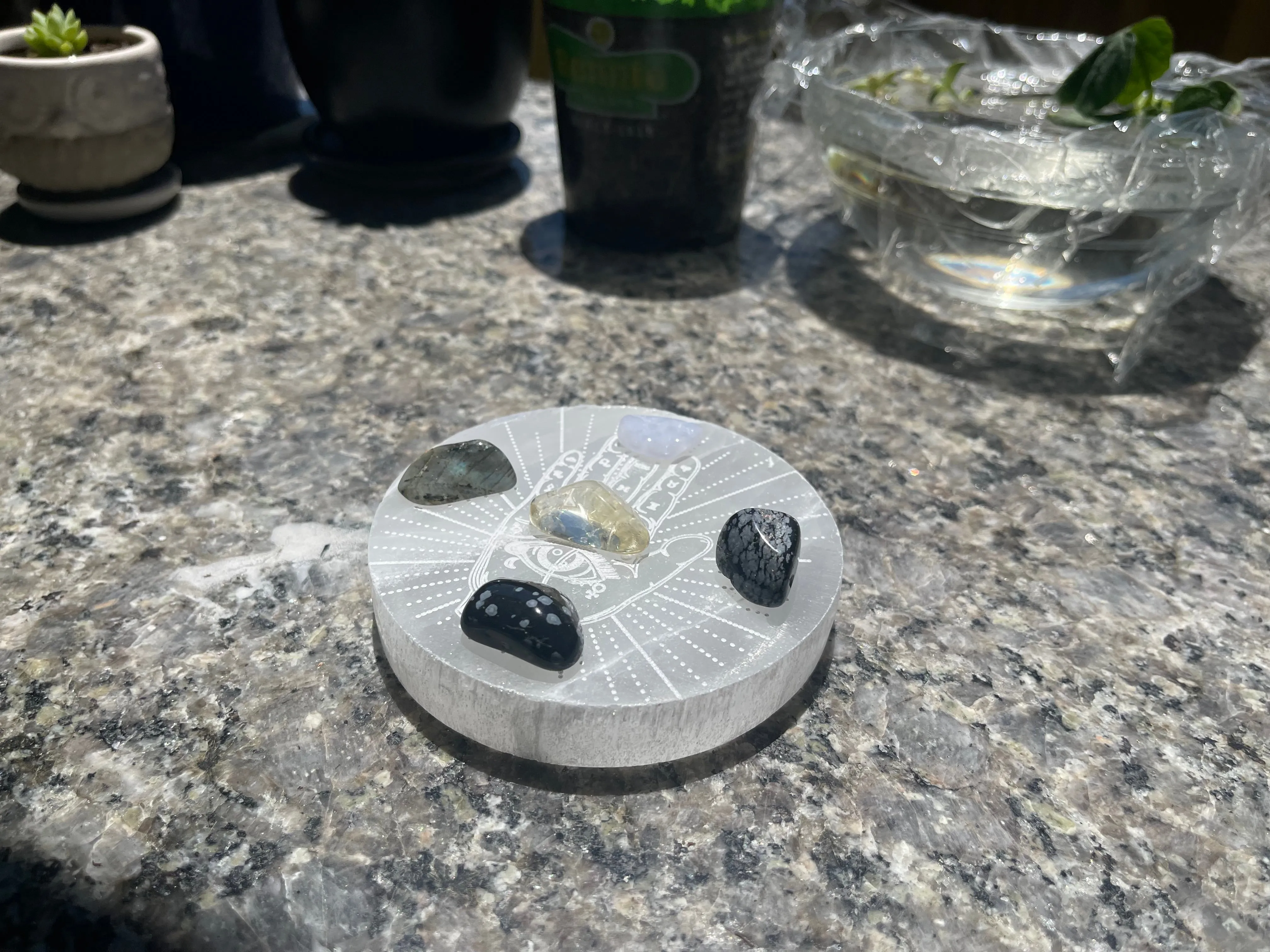 Selenite Thick Etched Display / Charging Plates / Bases FB1553
