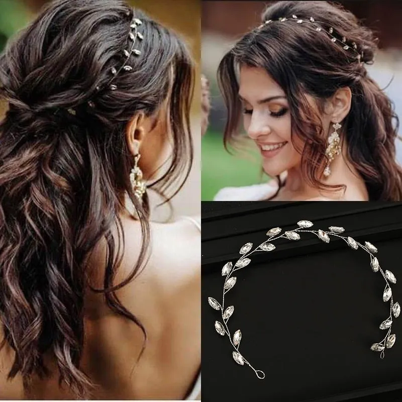 Silver Color Bridal Tiara Handmade Crystal Accessories