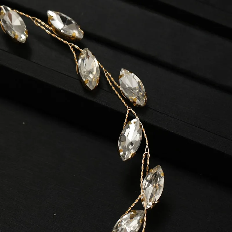 Silver Color Bridal Tiara Handmade Crystal Accessories
