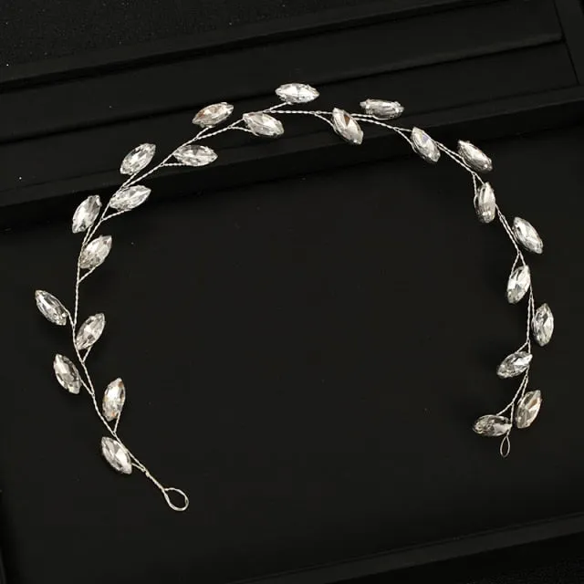 Silver Color Bridal Tiara Handmade Crystal Accessories