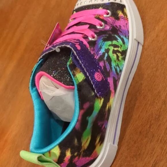 Skechers Girl's Twinkle Sparks Stormy Brights Sneaker big kids 1