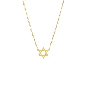 Solid Star Of David Necklace