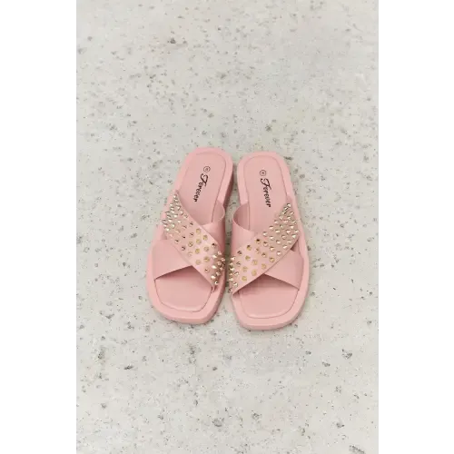 Studded Cross Sandals