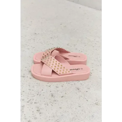 Studded Cross Sandals
