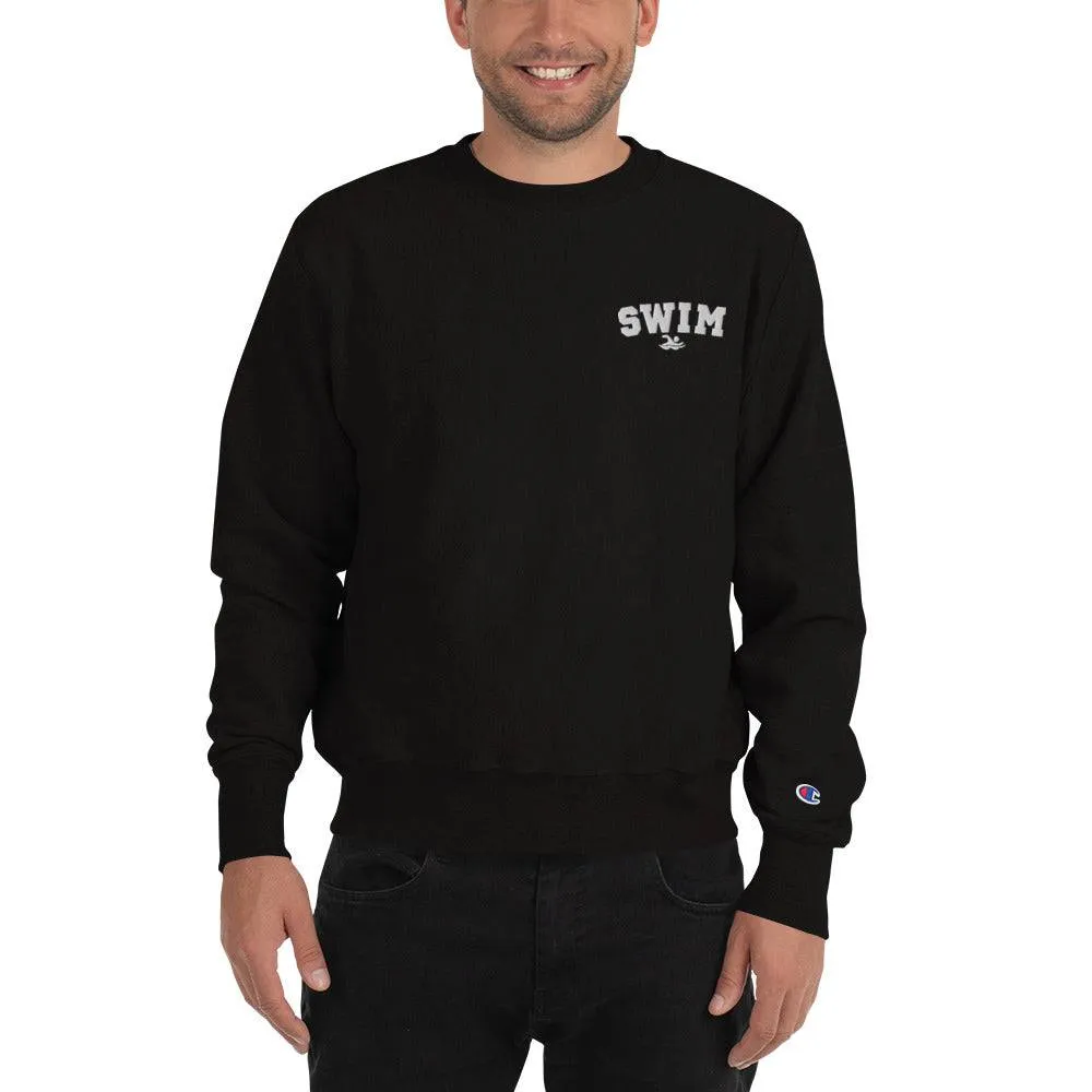 Swim Embroidered Champion® Crew Sweatshirt