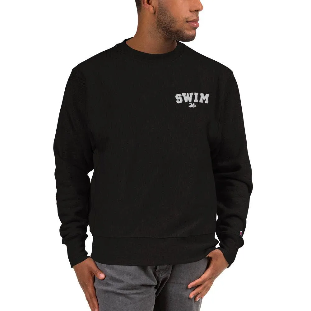 Swim Embroidered Champion® Crew Sweatshirt
