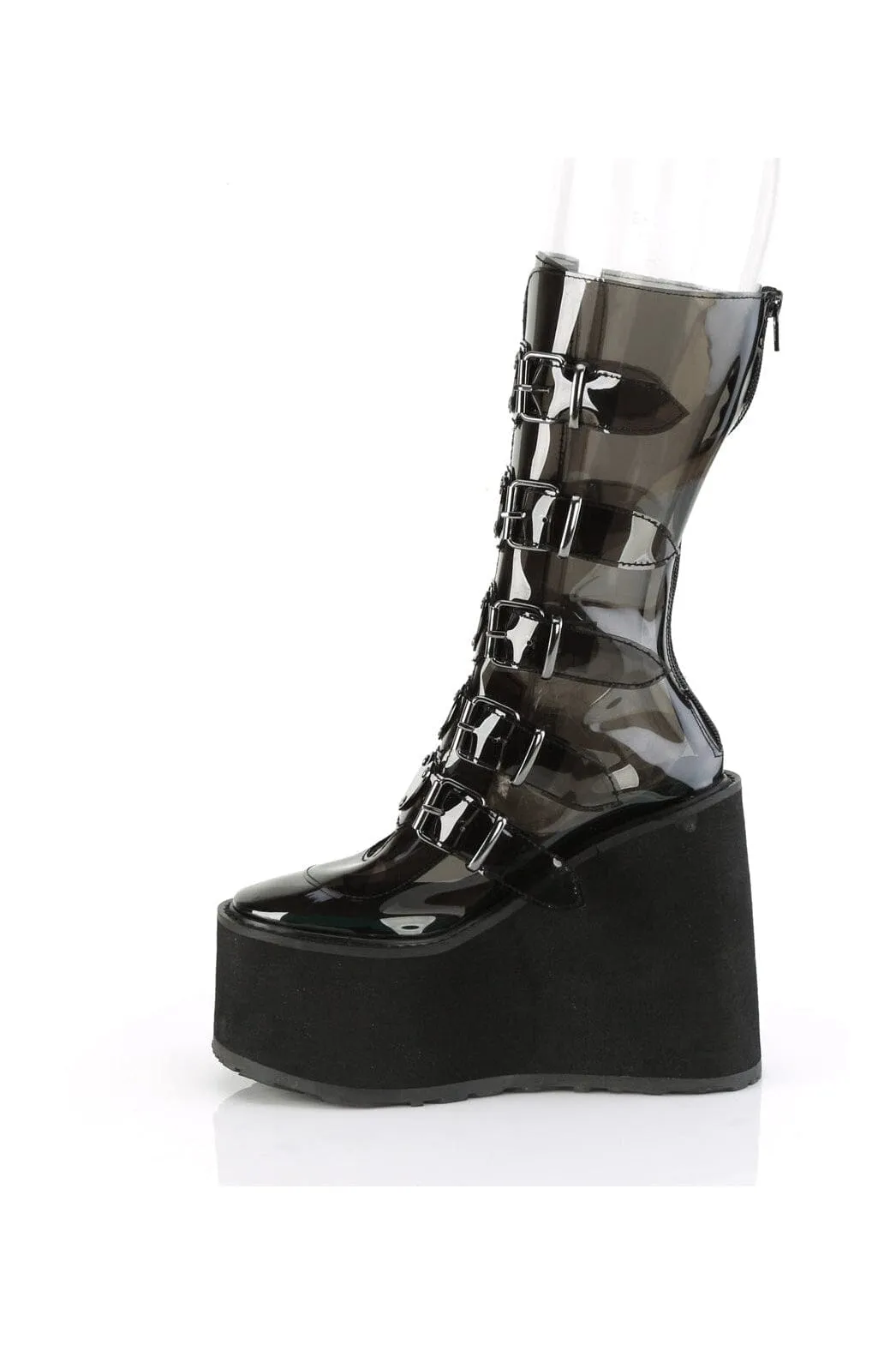 SWING-230C Black Smoke Knee Boot