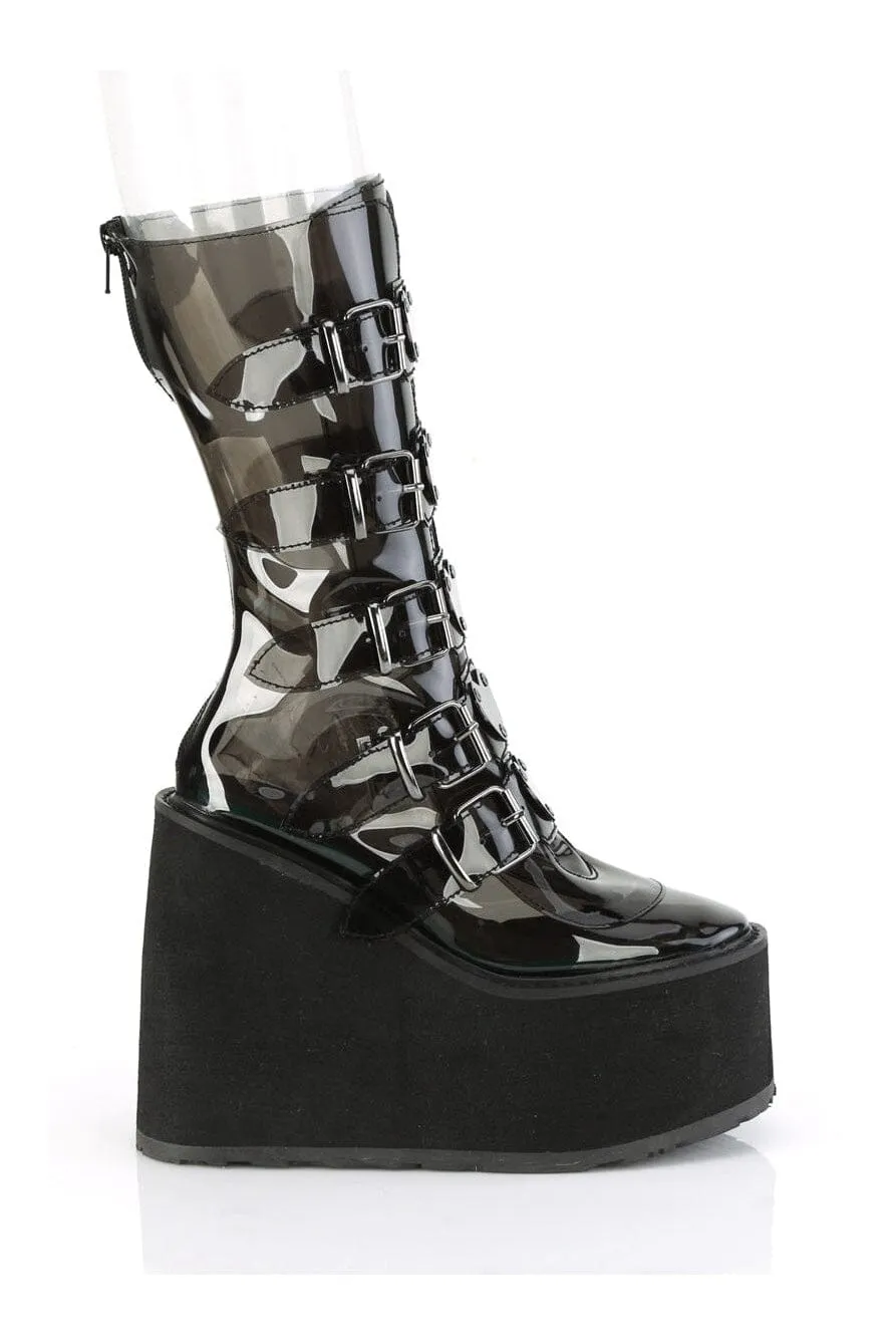 SWING-230C Black Smoke Knee Boot