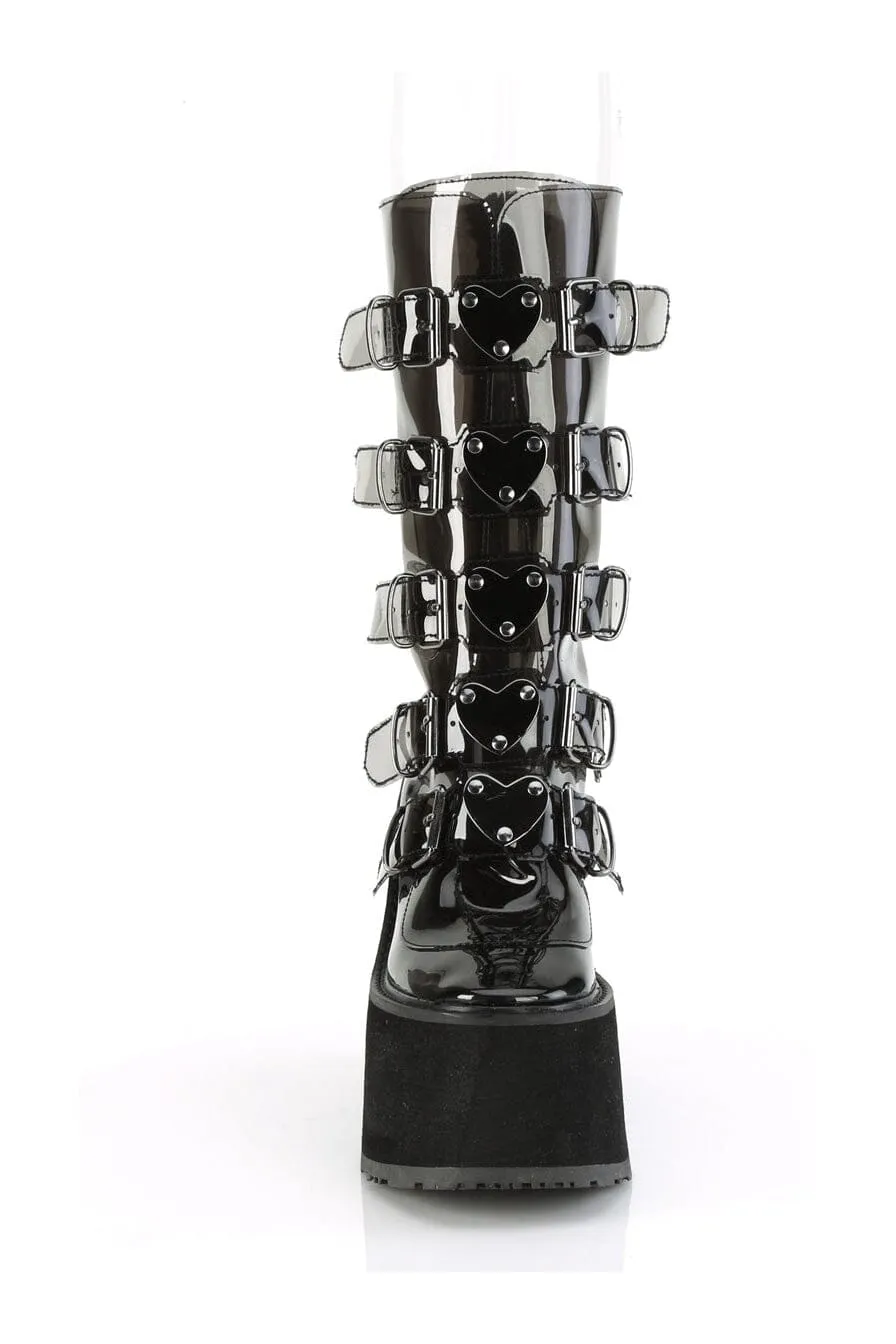 SWING-230C Black Smoke Knee Boot