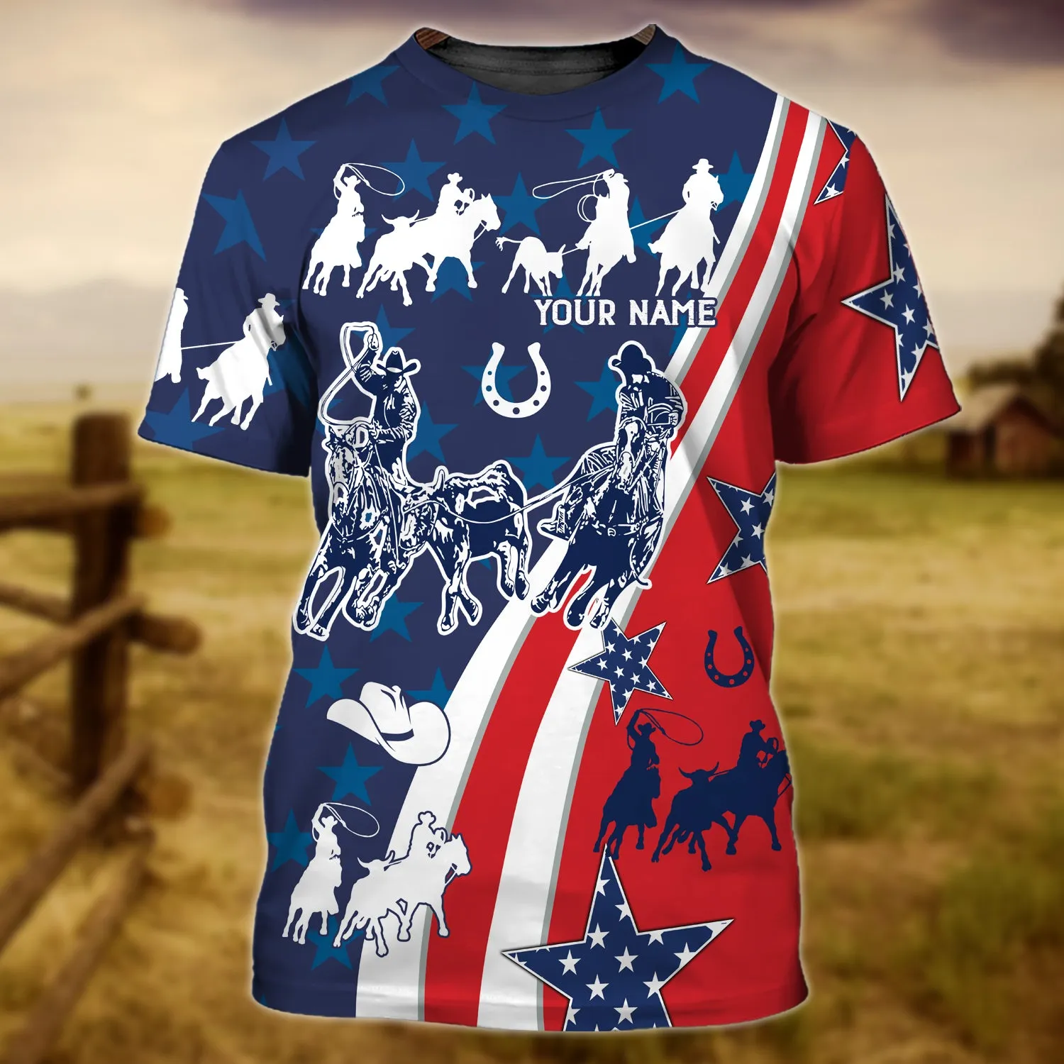 Team Roping - Personalized Name 3D Tshirt - Nmd 53 (Only Sale Today)