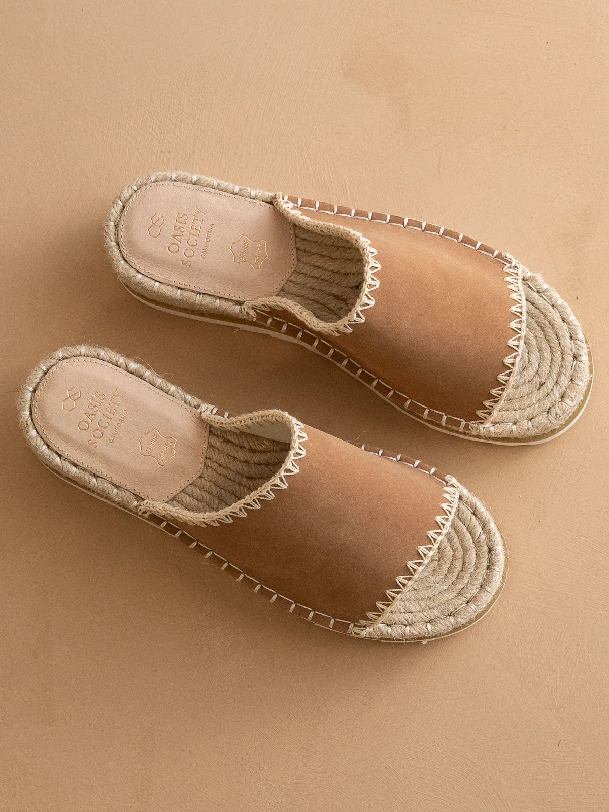 The Vista | Camel Espadrille Platform Sandal