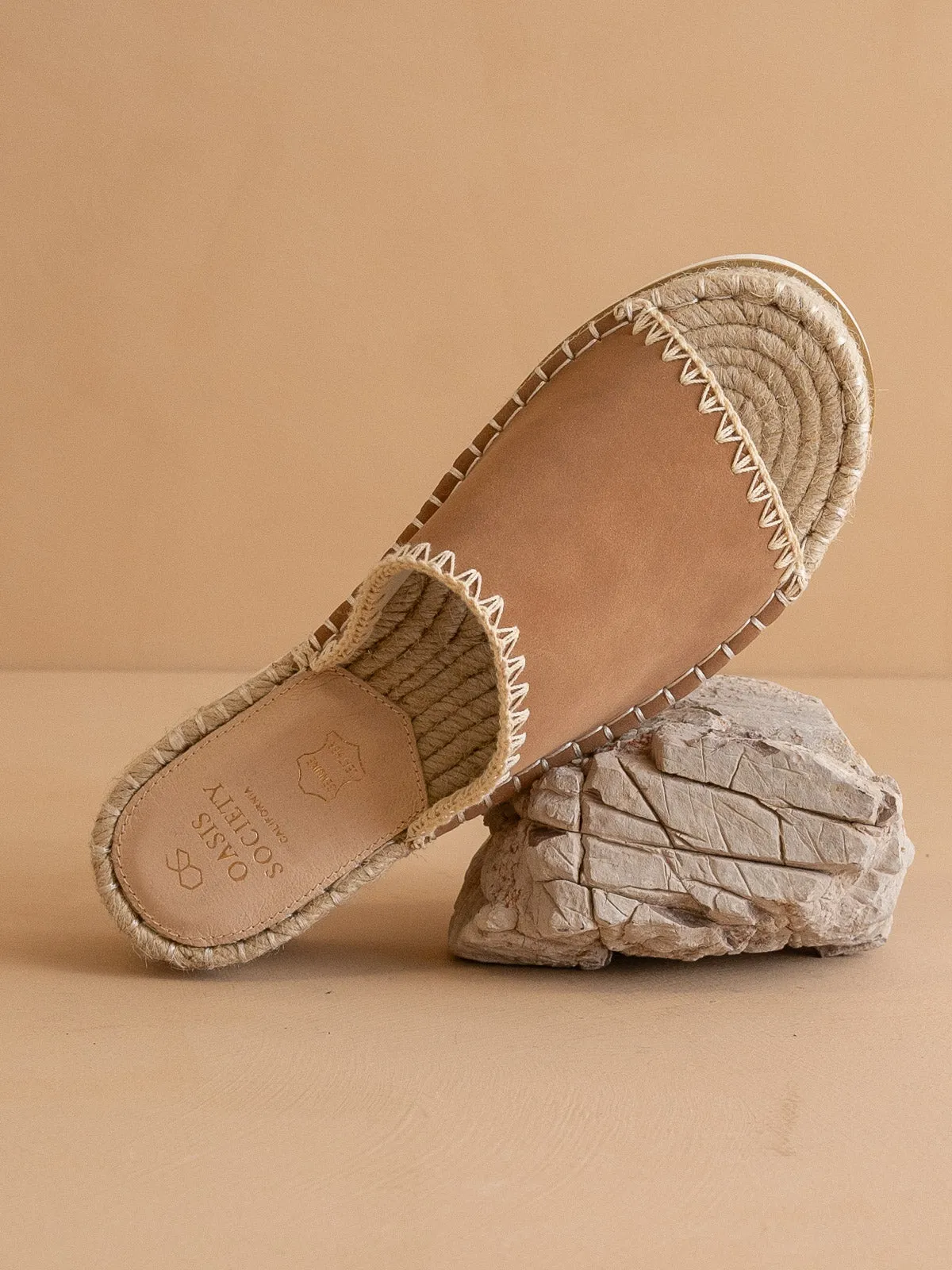 The Vista | Camel Espadrille Platform Sandal