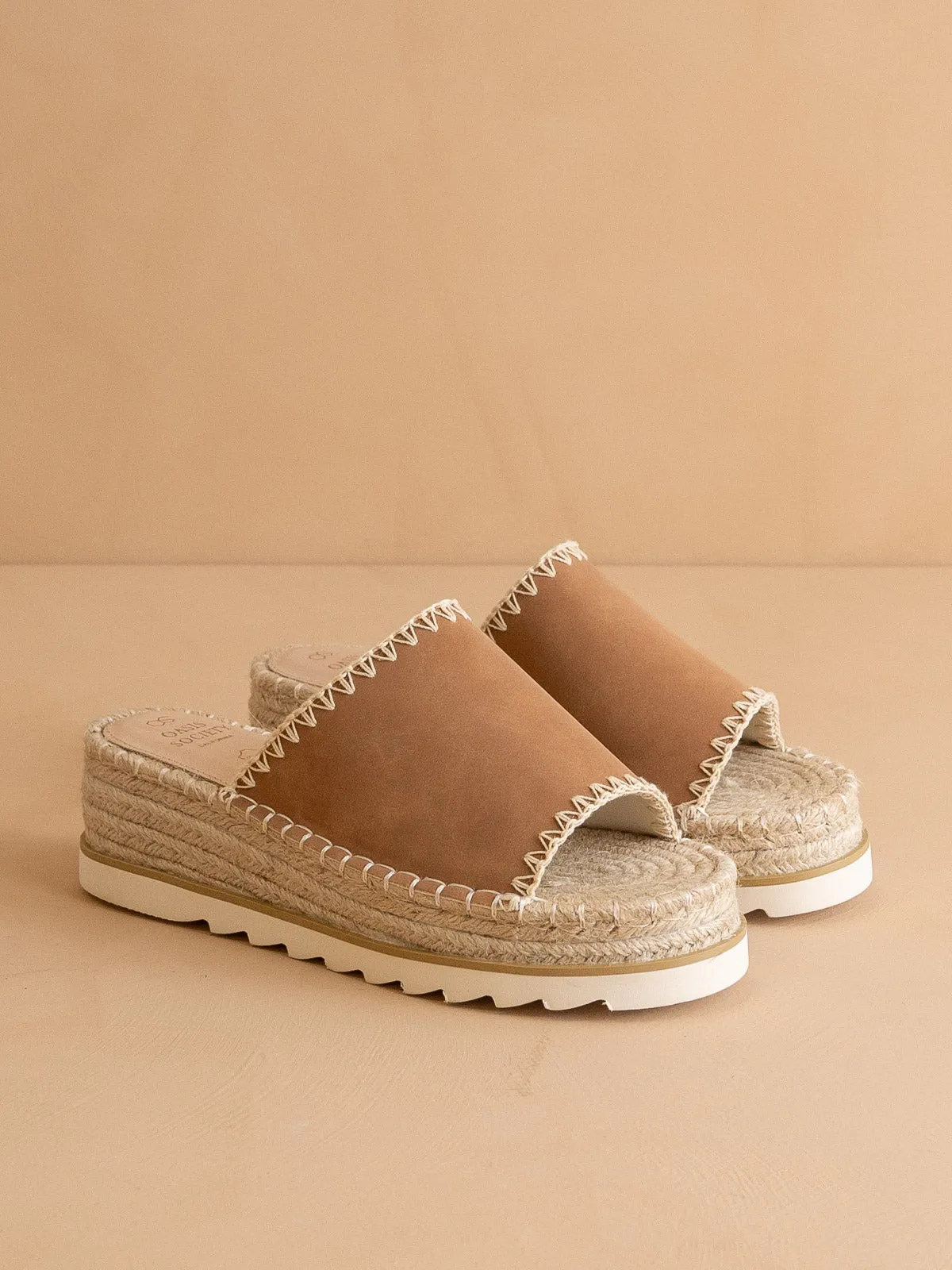 The Vista | Camel Espadrille Platform Sandal