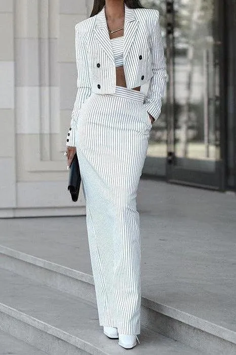 Tube Skirt Two-Piece Dress Suit
