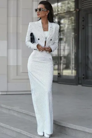 Tube Skirt Two-Piece Dress Suit