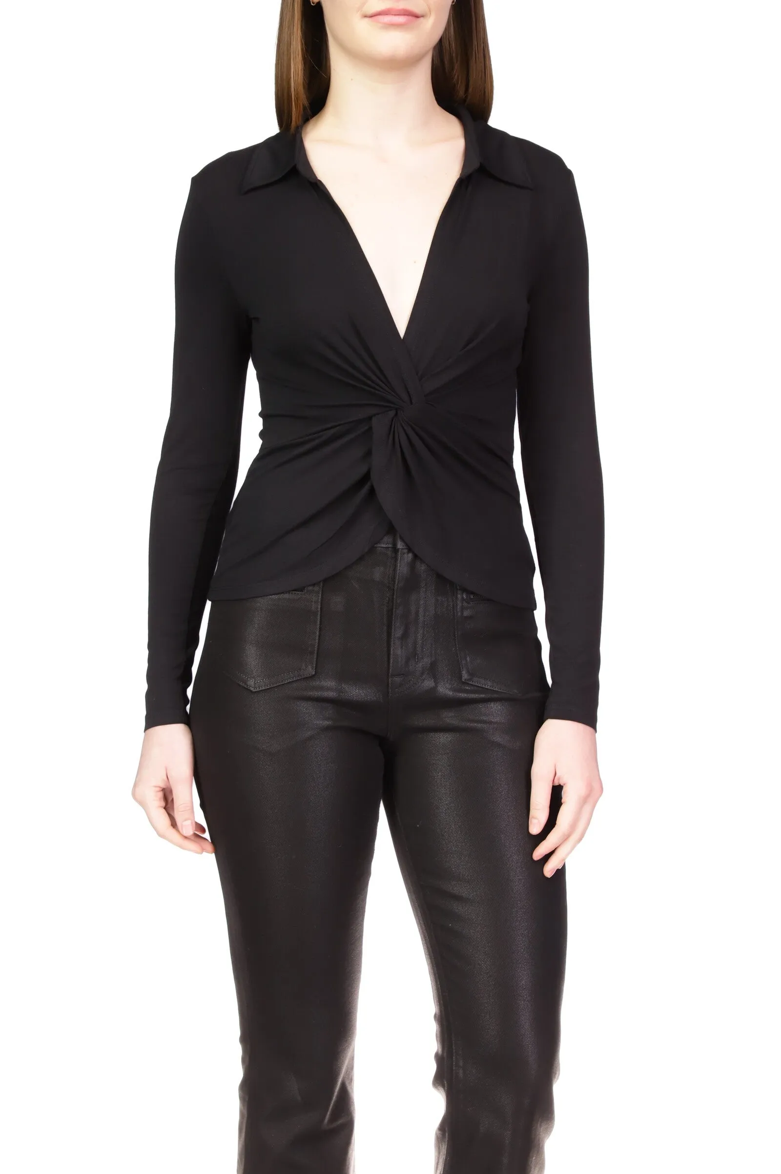 TWISTED DREAMGIRL TOP - BLACK