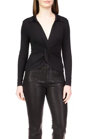 TWISTED DREAMGIRL TOP - BLACK