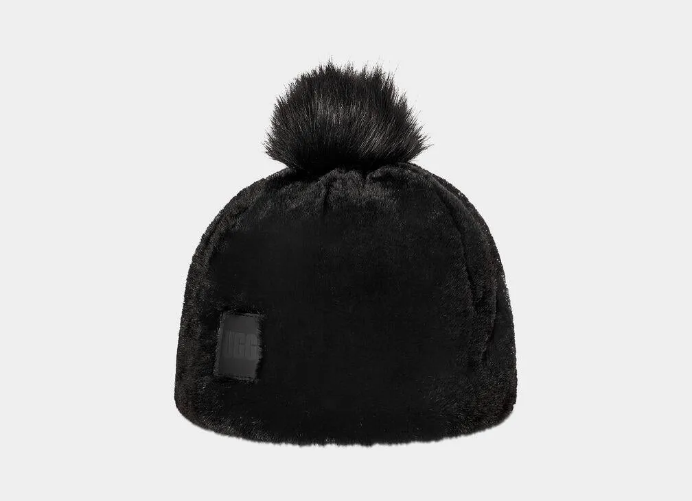 UGG- Faux Fur Beanie W Pom